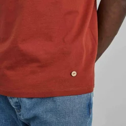 T-Shirts*FAGUO T-Shirt Col Rond Rouge