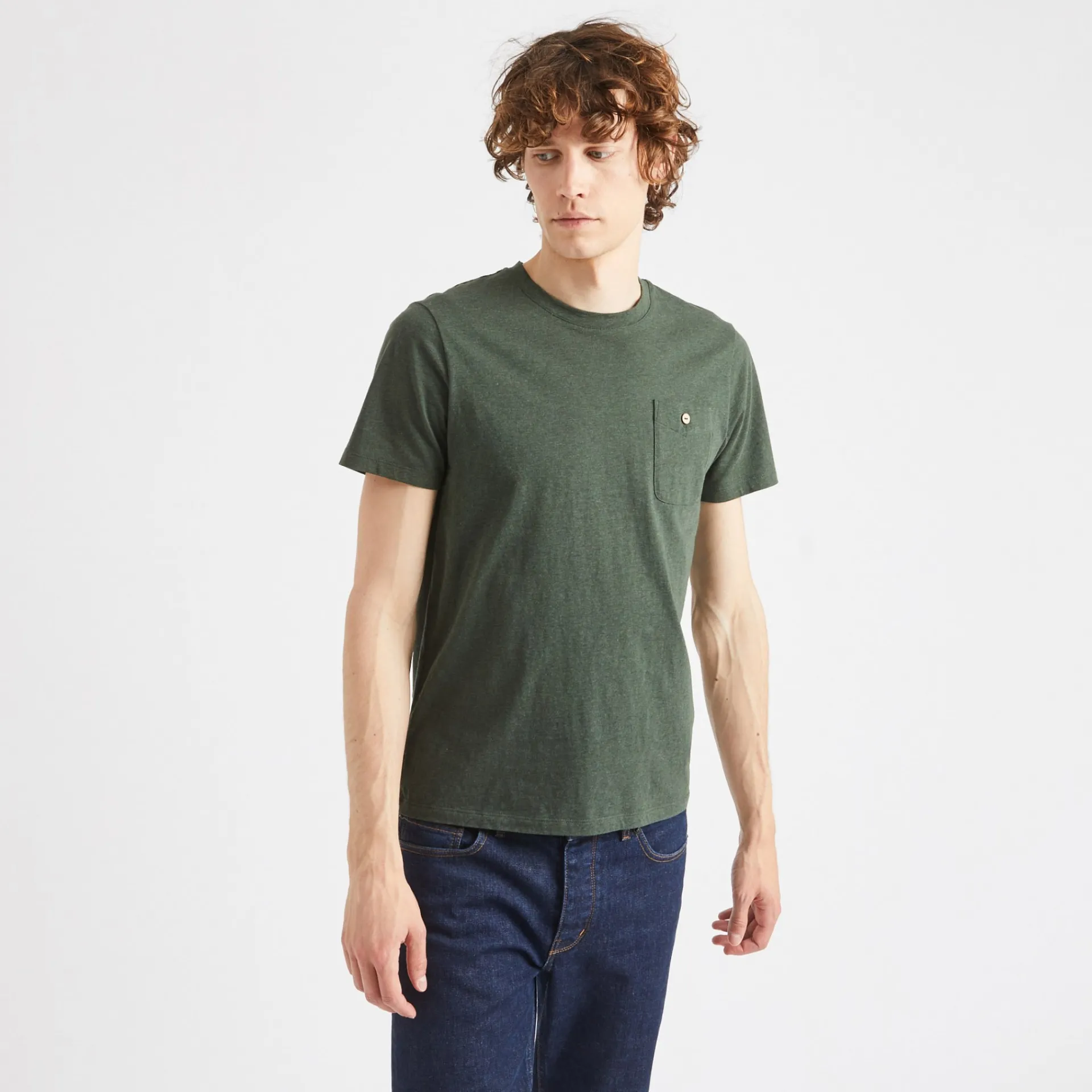 T-Shirts*FAGUO T-Shirt Col Rond Vert