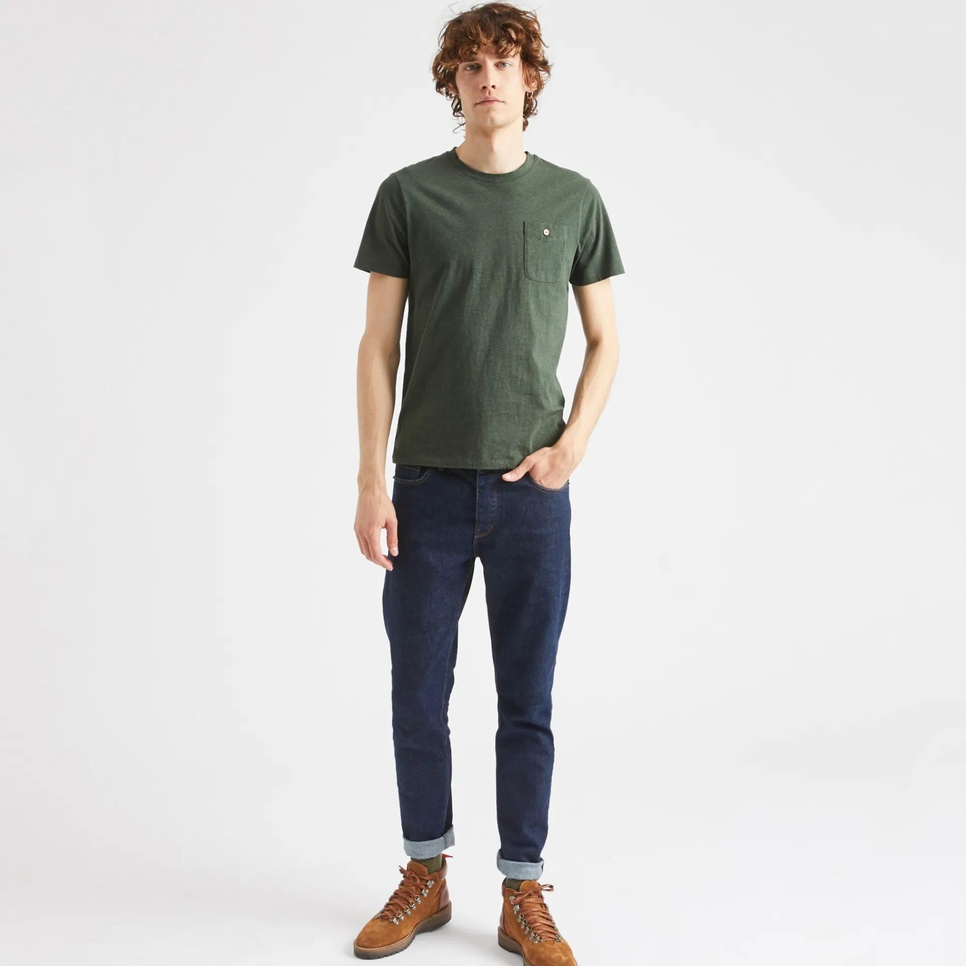 T-Shirts*FAGUO T-Shirt Col Rond Vert