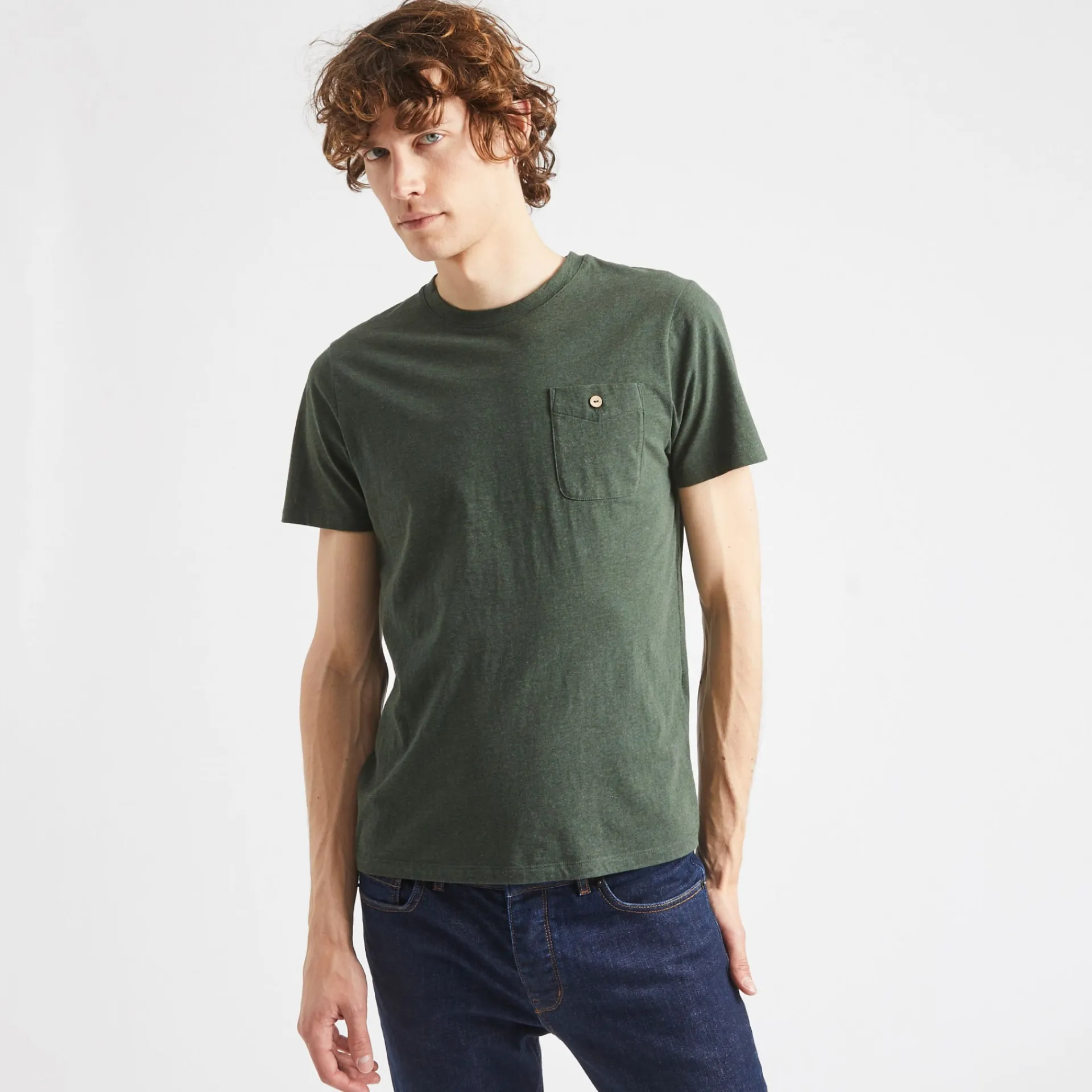 T-Shirts*FAGUO T-Shirt Col Rond Vert