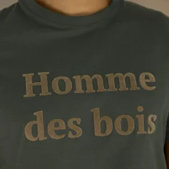 T-Shirts*FAGUO T-Shirt Col Rond Vert Fonce Homme Des Bois