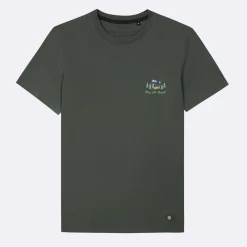 T-Shirts*FAGUO T-Shirt Col Rond Vert Fonce Into The Woods