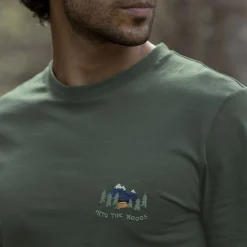 T-Shirts*FAGUO T-Shirt Col Rond Vert Fonce Into The Woods