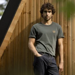 T-Shirts*FAGUO T-Shirt Col Rond Vert Fonce