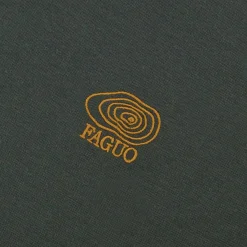 T-Shirts*FAGUO T-Shirt Col Rond Vert Fonce