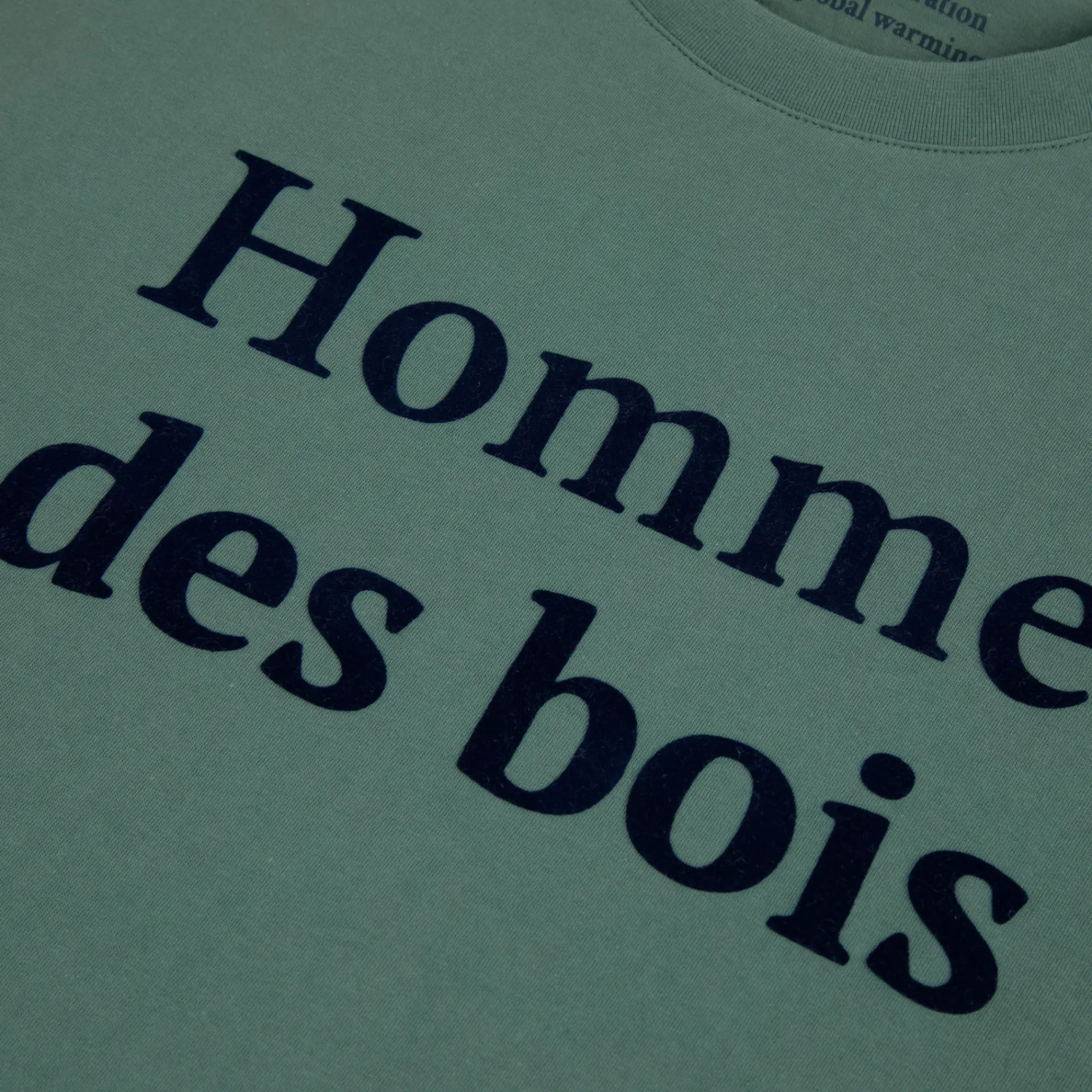 T-Shirts*FAGUO T-Shirt Col Rond Vert Homme Des Bois