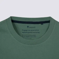 T-Shirts*FAGUO T-Shirt Col Rond Vert Homme Des Bois