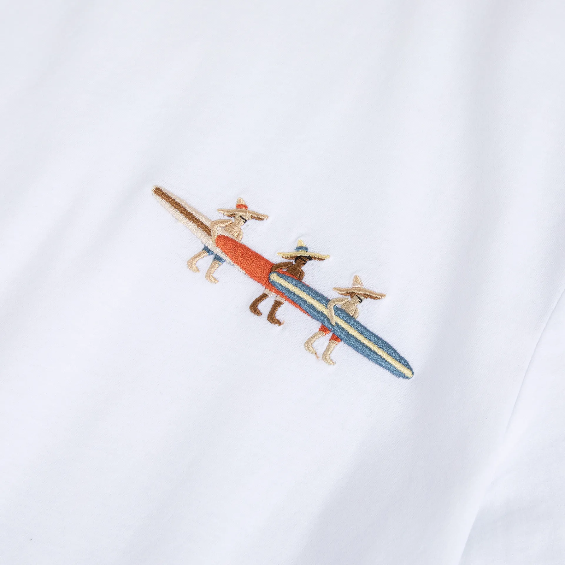 T-Shirts*FAGUO T-Shirt En Coton Recycle "Surf" Blanc