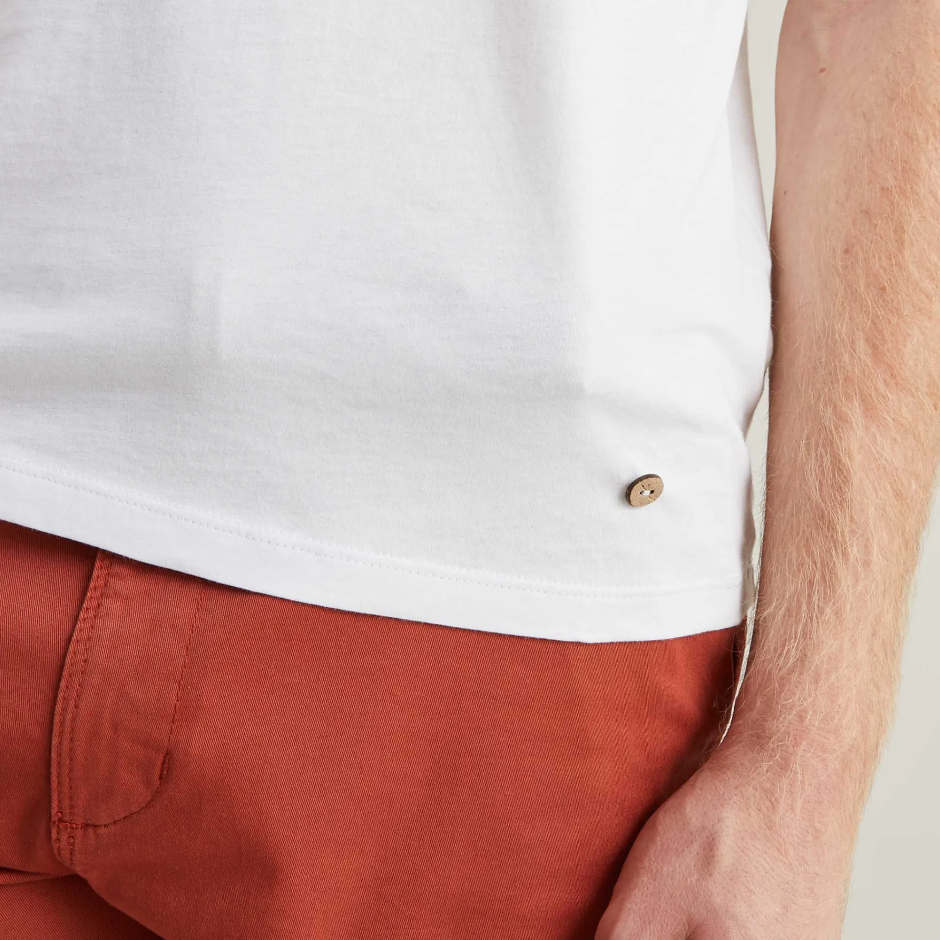 T-Shirts*FAGUO T-Shirt En Coton Recycle "Surf" Blanc