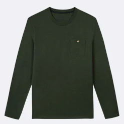 T-Shirts*FAGUO T-Shirt Manches Longues Vert Fonce