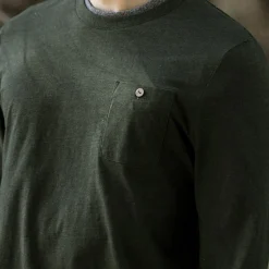 T-Shirts*FAGUO T-Shirt Manches Longues Vert Fonce