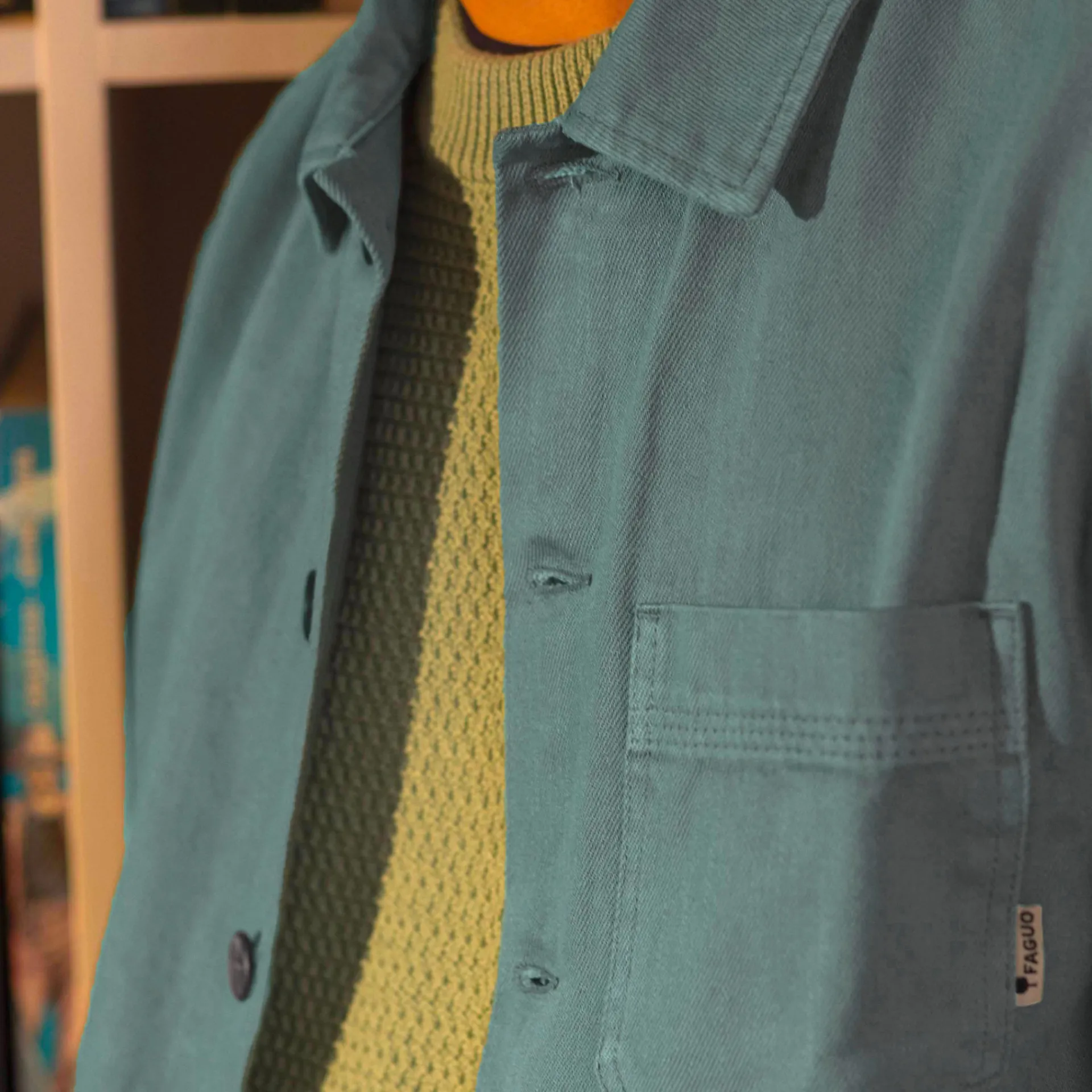 Vestes & Impermeables*FAGUO Veste Turquoise